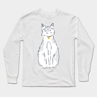 Dinner Time Cat Long Sleeve T-Shirt